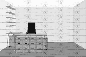 Drawing of organizing plan for garage Drawing of organizing plan for garage
