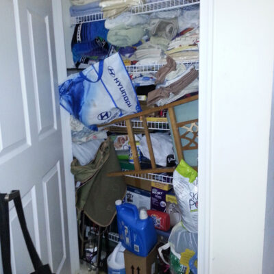 Linen closet makeover
